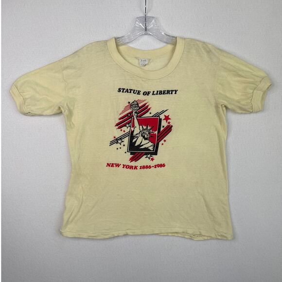 Vintage 1986 Statue of Liberty Centennial T-Shirt USA Single Stitch medium - Picture 4 of 12